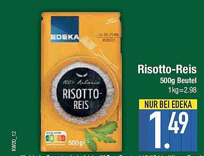 Risotto-Reis 500g Beutel für nur 1,49 €