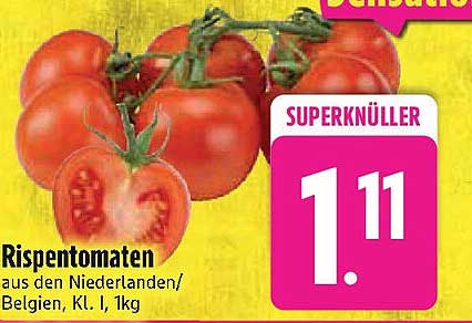 Rispentomaten aus den Niederlanden/Belgien, Kl. I, 1kg