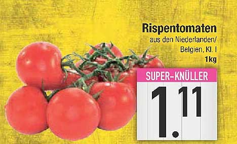 Rispetomaten aus den Niederlanden/Belgien, Kl. I – 1 kg
