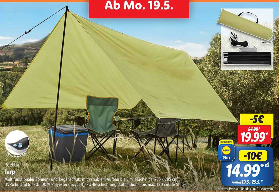 Rocktrail Tarp - Multifunktionaler Sonnensystem mit variablem Aufbau
