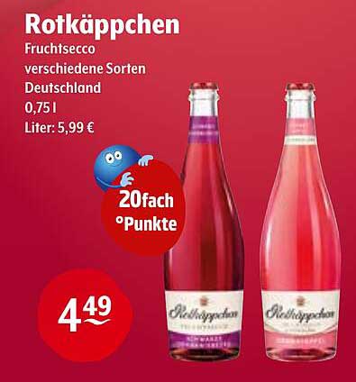 Rotkäppchen Fruchtsecco - Verschiedene Sorten