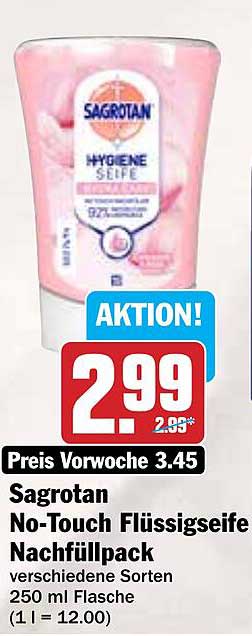 Sagrotan No-Touch Flüssigseife Nachfüllpack 250 ml