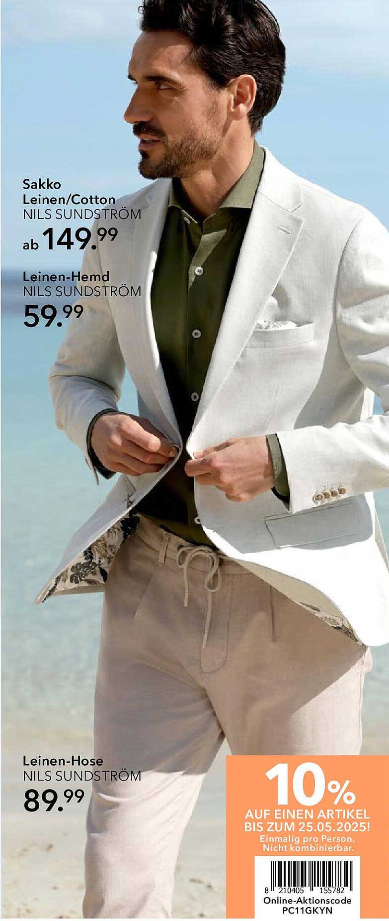 Sakko, Leinen/Cotton Nils Sundström ab 149,99 €