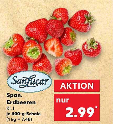 SanLucar Erdbeeren 400 g - frisch und lecker!