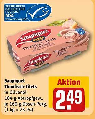 Saupiquet Thunfisch-Filets in Olivenöl