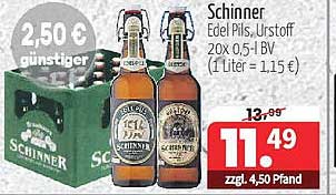 Schinner Edel Pils - Urstoff 20x0,5l BV