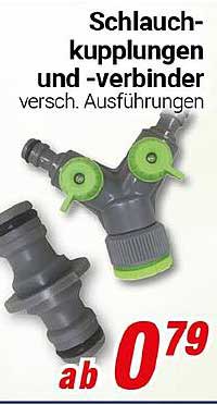 Schlauchkupplungen und -verbinder verschiedene Ausführungen