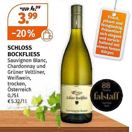 SCHLOSS BOCKFLIESS Weißwein 0,75l