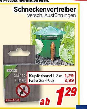 Schneckenvertreiber - versch. Ausführungen