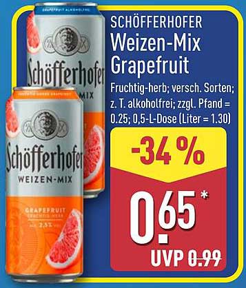 SCHÖFFERHOFER Weizen-Mix Grapefruit