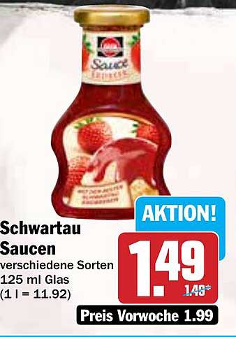Schwartau Saucen - Verschiedene Sorten 125 ml Glas
