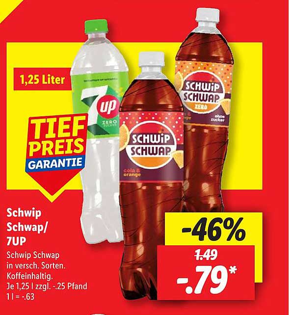Schwip Schwap/7UP in verschiedenen Sorten