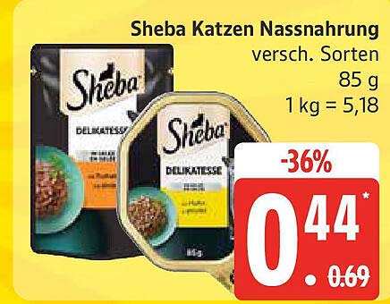 Sheba Katzen Nassnahrung – verschiedene Sorten 85 g