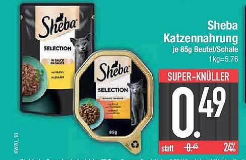 Sheba Katzennahrung je 85g Beutel/Schale