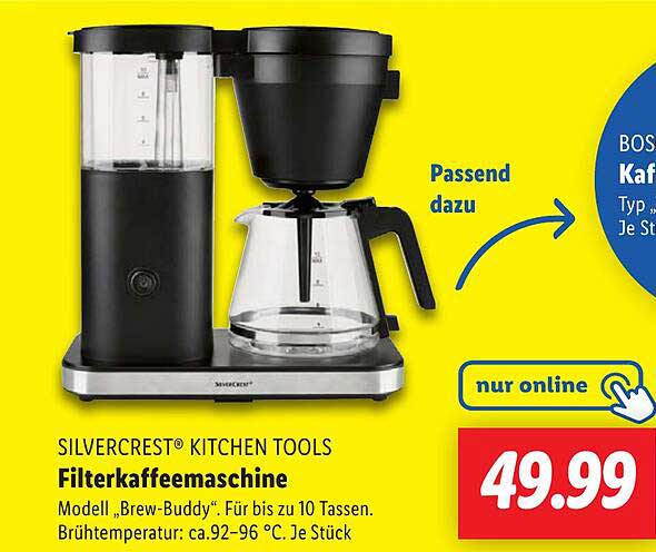SILVERCREST® Filterkaffeemaschine - Modell „Brew-Buddy“