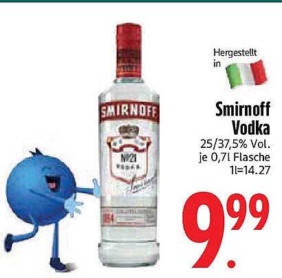 Smirnoff Vodka 0,7 L