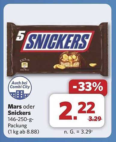 Snickers 5er-Packung zum Sonderpreis