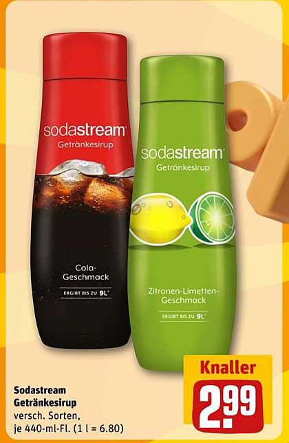 Sodastream Getränkesirup - Cola- und Zitronen-Limetten-Geschmack