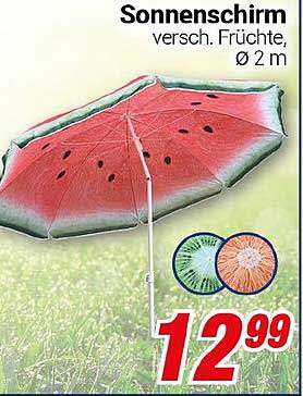 Sonnenschirm verschiedenste Früchte, Ø 2 m
