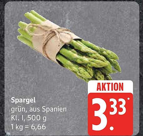 Spargel grün aus Spanien, 500 g