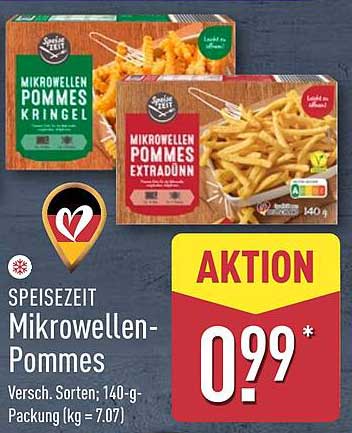 SPEISEZEIT Mikrowellen-Pommes