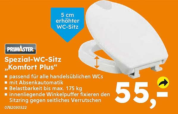 Spezial-WC-Sitz "Komfort Plus"