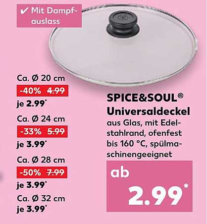 SPICE & SOUL® Universaldeckel aus Glas