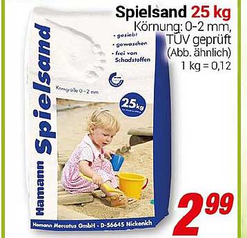 Spielsand 25 kg