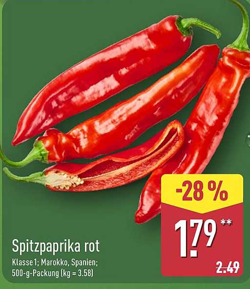 Spitzpaprika rot