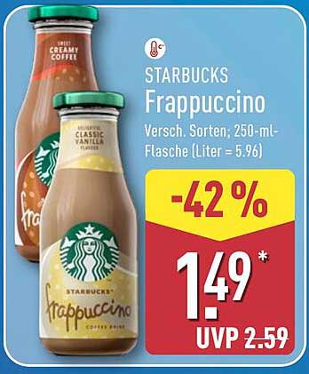 STARBUCKS Frappuccino 250-ml-Flasche - Verschiedene Sorten