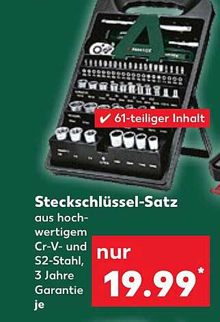Steckschlüssel-Satz aus hochwertigem Cr-V- und S2-Stahl, 3 Jahre Garantie je