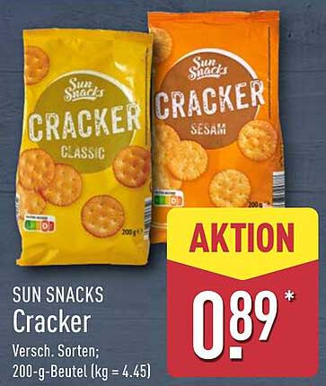 SUN SNACKS Cracker - Verschiedene Sorten