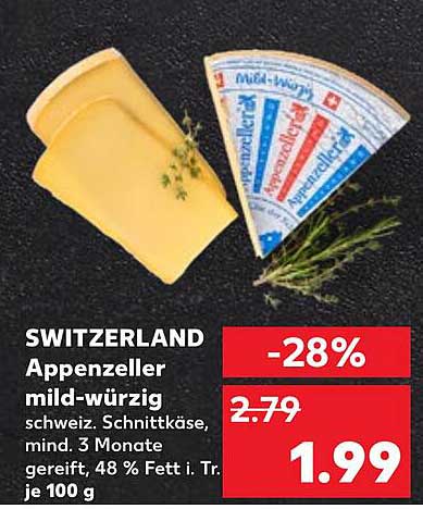 SWITZERLAND Appenzeller mild-würzig