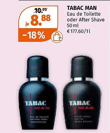 TABAC MAN Eau de Toilette oder After Shave 50 ml