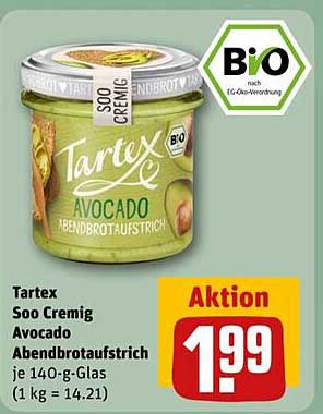 Tartex Soo Cremig Avocado Abendbrotaufstrich