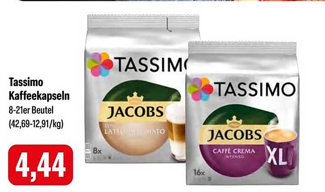 Tassimo Kaffeekapseln 8-21er Beutel