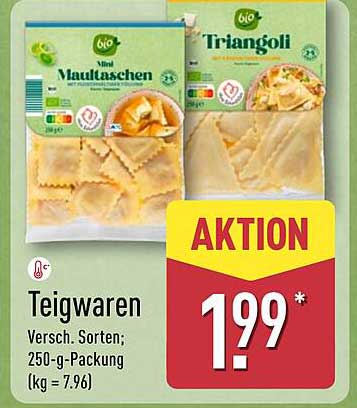Teigwaren - Verschiedene Sorten; 250-g-Packung