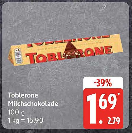 Toblerone Milchschokolade 100 g