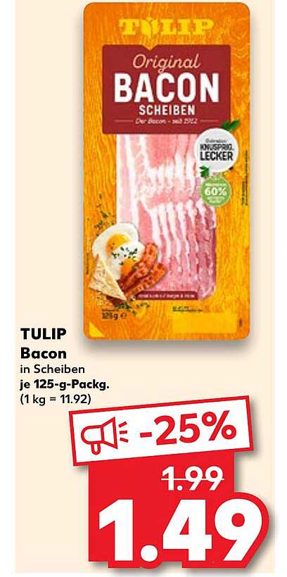 TULIP Original Bacon Scheiben 125-g-Packung