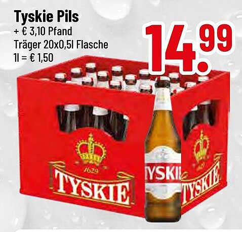 Tyskie Pils Bierkasten 20 x 0,5l