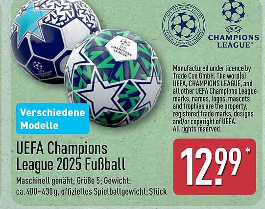 UEFA Champions League 2025 Fußball