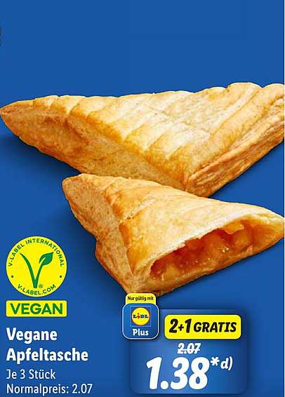 Vegane Apfeltasche – je 3 Stück