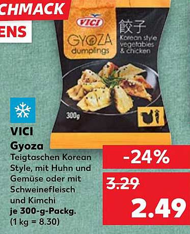 VICI Gyoza Teigtaschen Korean Style mit Huhn und Gemüse
