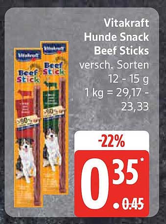 Vitakraft Hunde Snack Beef Sticks