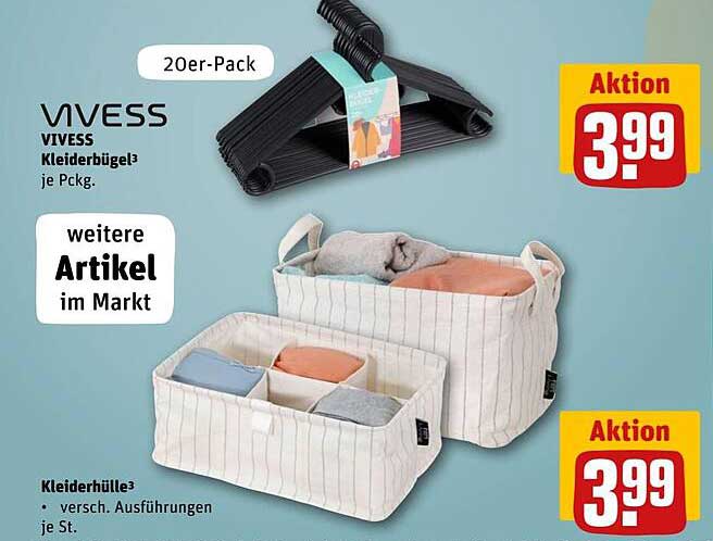 Vivess Kleiderbügel – 20er-Pack
