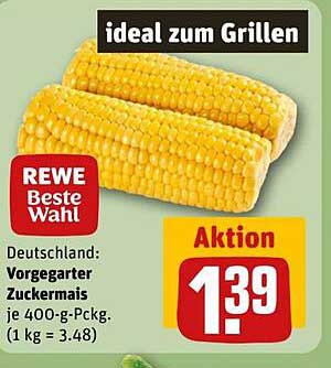 Vorgegarter Zuckermais