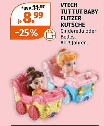 VTECH Tut Tut Baby Flitzer Kutsche - Cinderella oder Belles