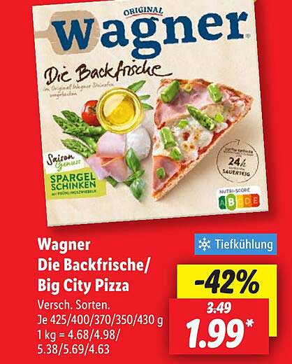 Wagner Die Backfrische/Big City Pizza