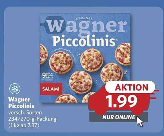Wagner Piccolinis Salami 234/270-g-Packung - Nur online für 1,99 €