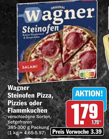 Wagner Steinofen Pizza, Pizzies oder Flammkuchen - verschiedene Sorten, tiefgefroren